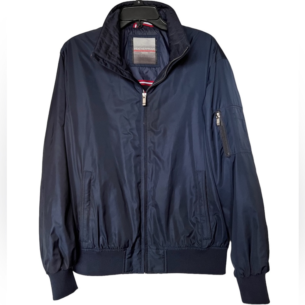 Weatherproof Sporty Navy Blue Windbreaker Size Medium